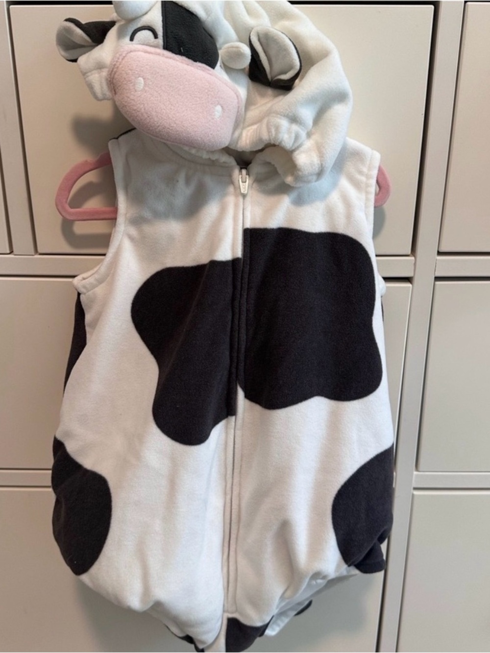 Carter's Black and White Cow Costume